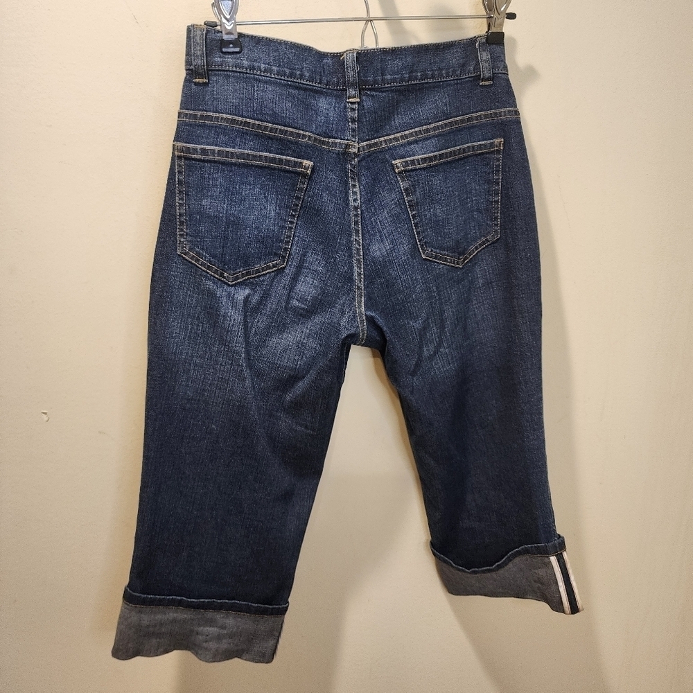 TALBOTS Women's Denim Capri  Short size 2p - Picture 7 of 10